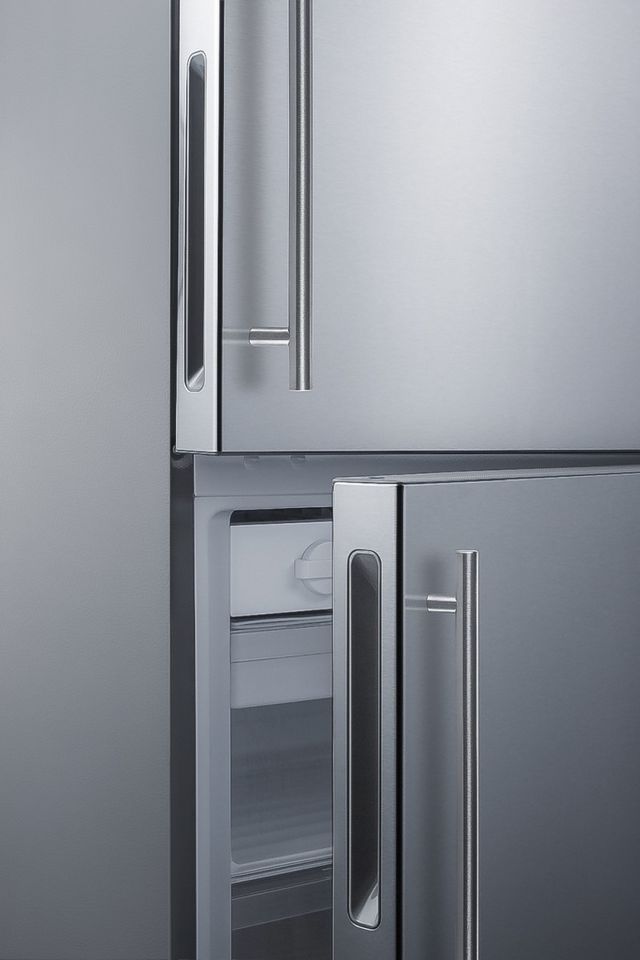Summit® 28 in. 14.6 Cu. Ft. Stainless Steel Counter Depth Bottom Freezer Refrigerator-4