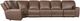 Hooker® Furniture SS Torres 6-Piece Sorrento Mocha L-Shape Power Reclining Sectional-2