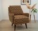 Jonathan Louis Popper Orange Swivel Chair-1