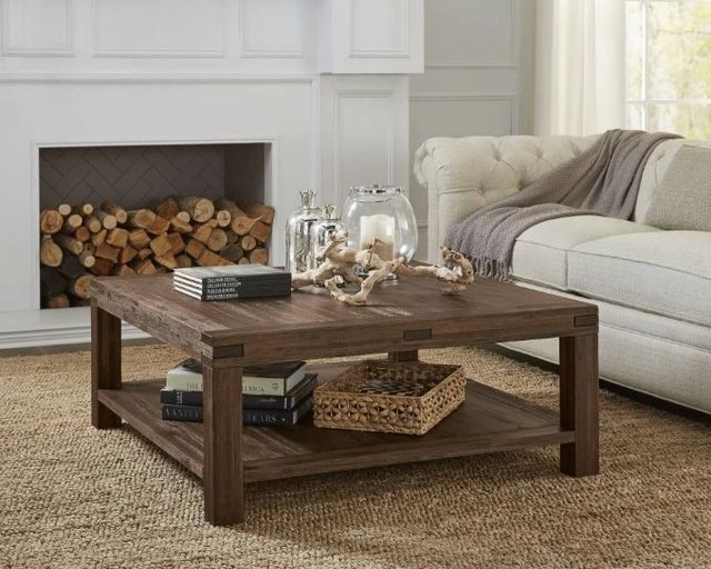 Modus Furniture Meadow Brick Brown Coffee Table-1