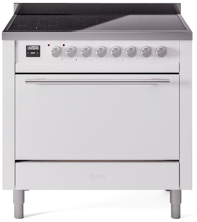 Ilve Professional Plus II 36" White Freestanding Induction Range
