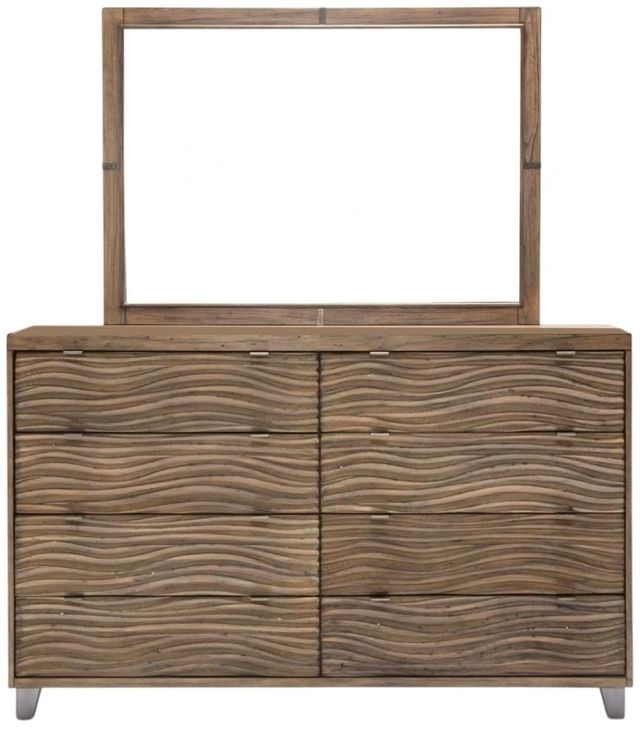 Michael Amini®  Del Mar Sound™ Boardwalk Dresser and Mirror-1