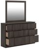 Signature Design by Ashley® Jadiston Dark Brown Dresser and Mirror-3