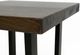 International Furniture Direct Zaphiro Brown Top Chairside Table with Black Base-4