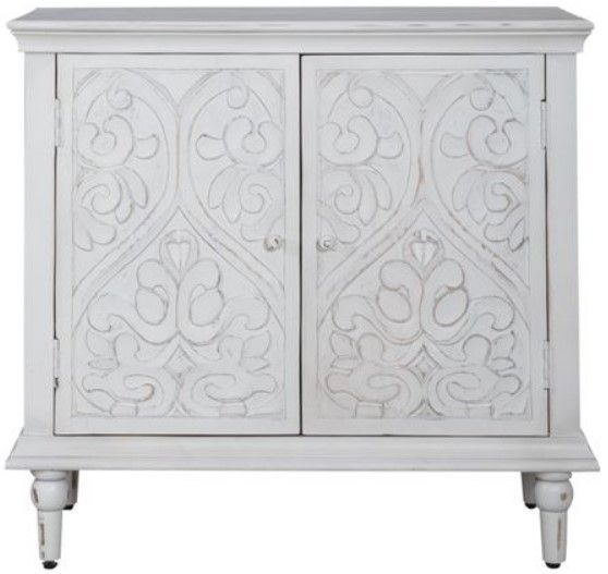 Liberty Furniture French Quarter Chalky White Accent Cabinet-1