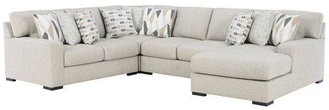Benchcraft® Laurelgrove 4-Piece Pebble Right Arm Facing Sectional and Chaise-0