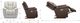 La-Z-Boy® Maverick Dark Chocolate Leather Power Rocking Recliner with Headrest-2