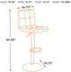 Signature Design by Ashley® Bellatier Black/Chrome Swivel Bar Stool-1
