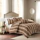 Olliix by Madison Park Zuri Tan Full/Queen Faux Fur Comforter Set-3