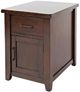 Jofran Inc. Twin Cities Brown Chairside Table-3