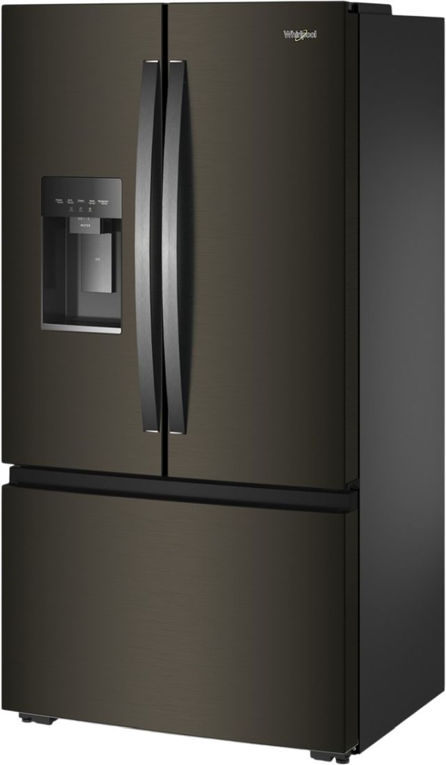 Whirlpool® 36" 23.4 Cu. Ft. Black Stainless Steel Finish French Door Refrigerator with In-Door Water-2