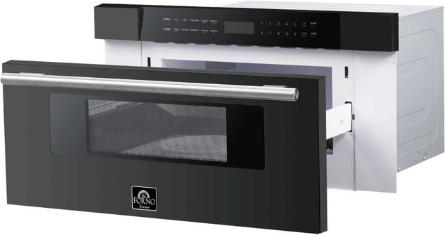 FORNO® Capoliveri 1.2 Cu. Ft. Black Microwave Drawer-1