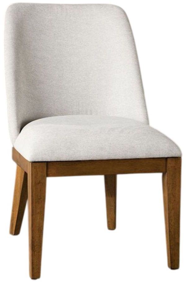 Furniture of America® Mandal 2-Piece Chestnut/White Side Chair-0