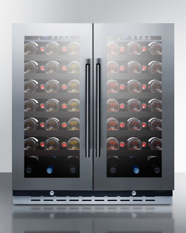 Summit® 30" Stainless Steel Wine Cooler-2