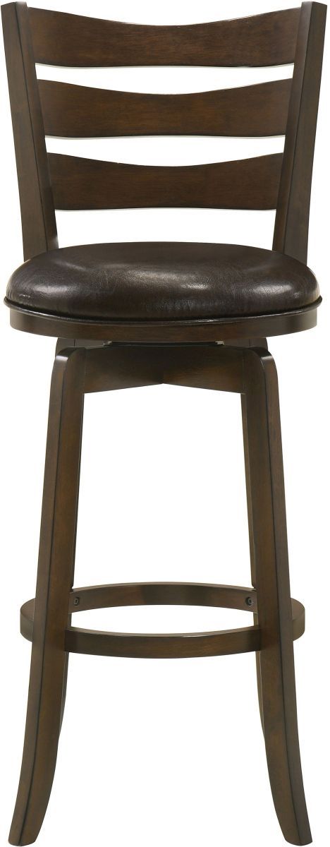Coaster® Murphy Dark Brown/Dark Cherry Swivel Bar Stool-3