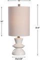 Uttermost® Stevens Bleached Wood Buffet Lamp-2
