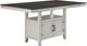 Steve Silver Co. Hyland Charcoal Counter Dining Table with Stone Gray Base-4