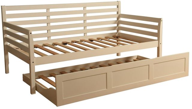 Kodiak Furniture Boho White Twin Daybed with Trundle-0