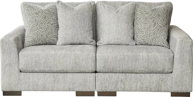 Signature Design by Ashley® Regent Park 2-Piece Pewter Modular Sectional Loveseat-0