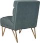 TOV Furniture Kelly Slub Blue Velvet Chair-2
