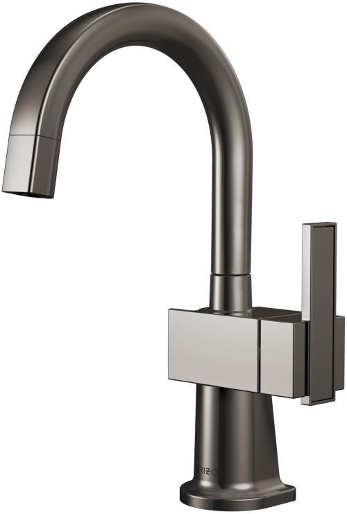 Brizo Frank Lloyd Wright® Brilliance® Black Onyx Beverage Faucet with Arc Spout-0