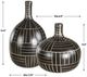 Uttermost® Graphite 2-Piece Black Stride Vase Set-2