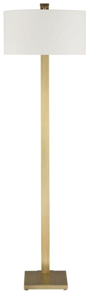 Uttermost® Laight Antique Brass Floor Lamp-3