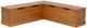 Linon Norah Caramel Backless Nook Bench-0