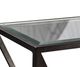 Liberty Furniture Arista Glass Top Chair Side Table with Cobblestone Brown/Gray Base-4