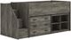Signature Design by Ashley® Frandern Gray Twin Loft Bed with Bookcase and Drawer Storage-4