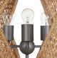 Currey & Company Hiroshi Koshitaka Shizen Hiroshi Gray/Natural Rope Chandelier-4