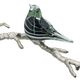 A & B Home Black/Silver 25" Branch Decor-5