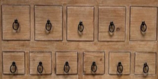 Million Dollar Rustic Modern Rustic 11 Beige Drawer Buffet -1