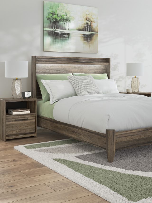 Signature Design by Ashley® Elbrim Brown Queen Panel Headboard-3
