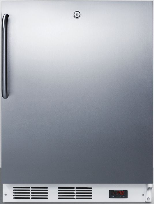 Accucold® by Summit® 24" 3.5 Cu. Ft. Stainless Steel ADA Compliant Built In All Freezer-0