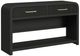 Elements International Ridgemont Black Grain Sofa Table-0