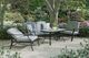 Furniture of America® Adele 5-Piece Black Black/Gray Polyspun Fabric/Steel Conversational Set-1