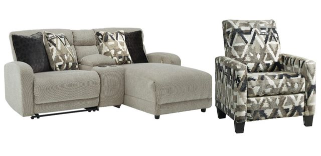 Millennium® By Ashley® Colleyville 2-Piece Stone Power Reclining Living Room Seating Set-0