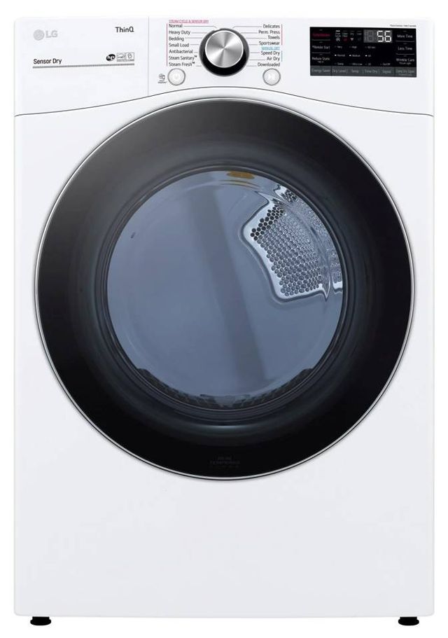 LG 7.4 Cu. Ft. White Front Load Electric Dryer-0