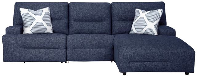 Signature Design by Ashley® Acklen Place 3-Piece Navy Right-Arm Facing Power Reclining Sectional and Chaise-2