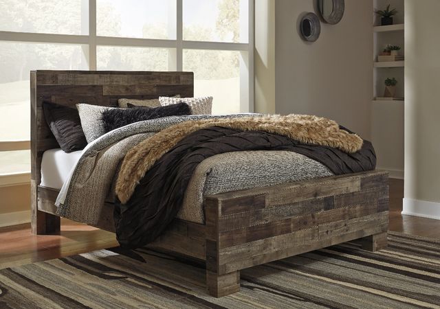 Benchcraft® Derekson Multi Gray Full Panel Bed-1