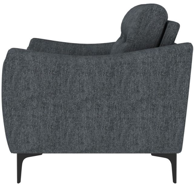 Coaster® Nolan Charcoal Upholstered Sloped Track Arm Loveseat-3