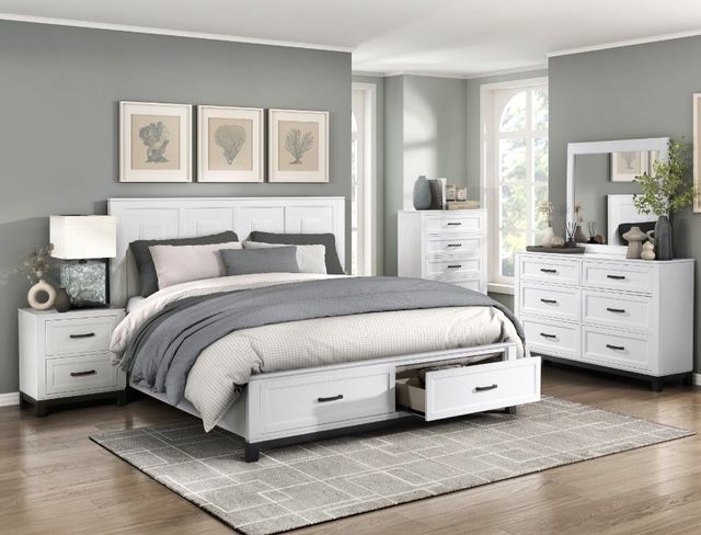 Mazin Furniture Garretson White Chest-3
