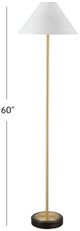Bassett Mirror Rutland Brass Floor Lamp-3