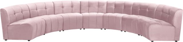 Meridian Furniture Limitless 7-Piece Pink Velvet Modular Sectional-0