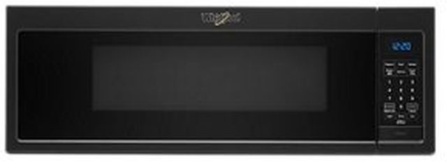 Whirlpool® 1.1 Cu. Ft. Black Low Profile Over The Range Microwave-0