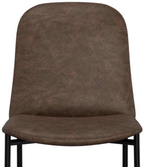 International Furniture Direct Seating Blacksmithing Matte Black /Brown 39" Barstool-3