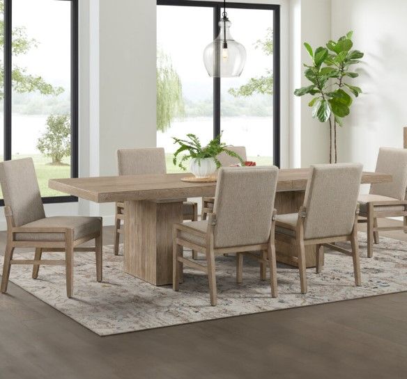 Intercon Nash Beige/Weathered Sand Upholstered Dining Side Chair-1