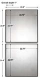 Uttermost® Matty 2-Piece Black Square Mirror Set-2