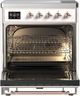 Ilve® Majestic III 30" Custom Pro Style Induction Range with Triple Glass Door and Copper Trim-1